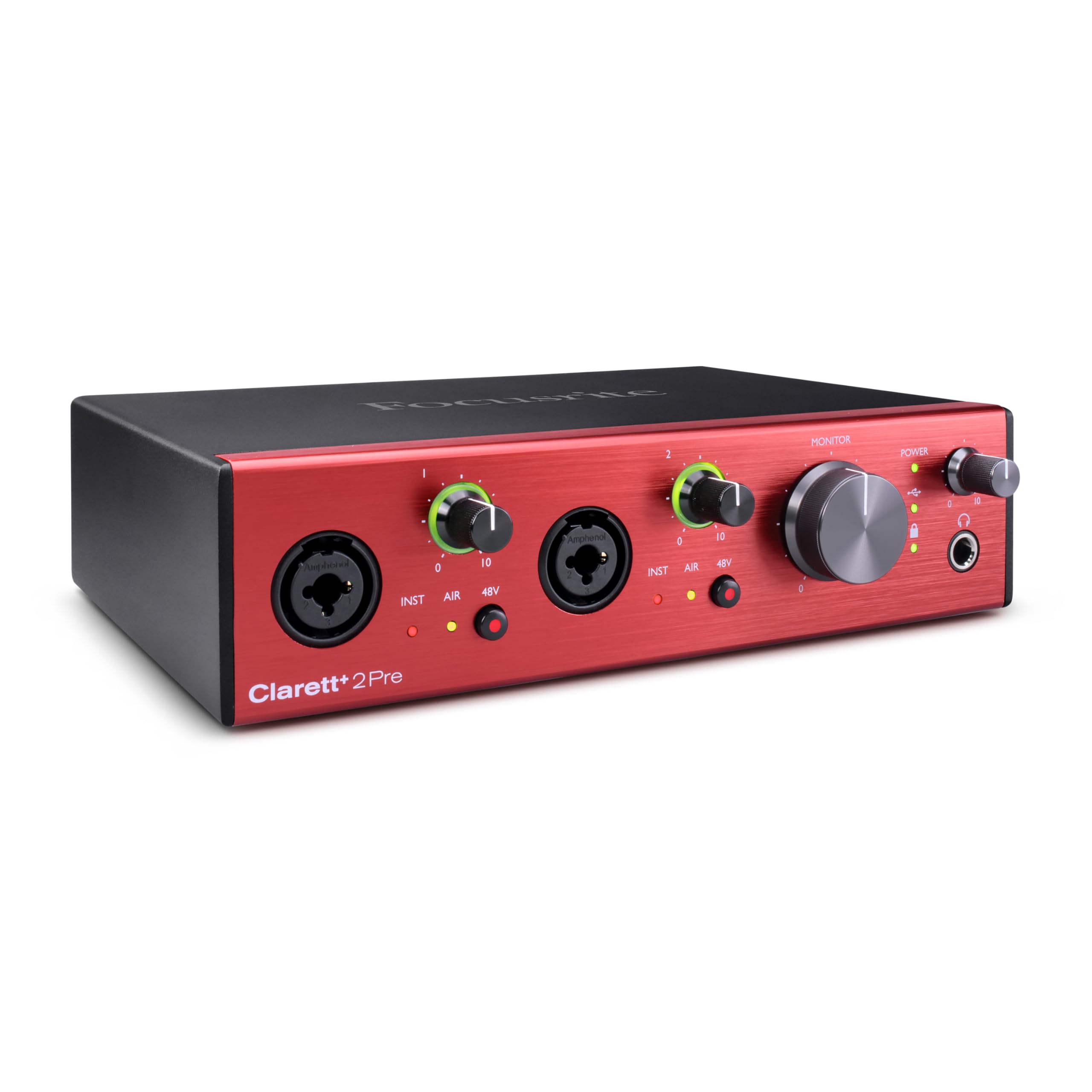 Focusrite Clarett+ 2Pre 10-In/4-Out USB-C Audio Interface