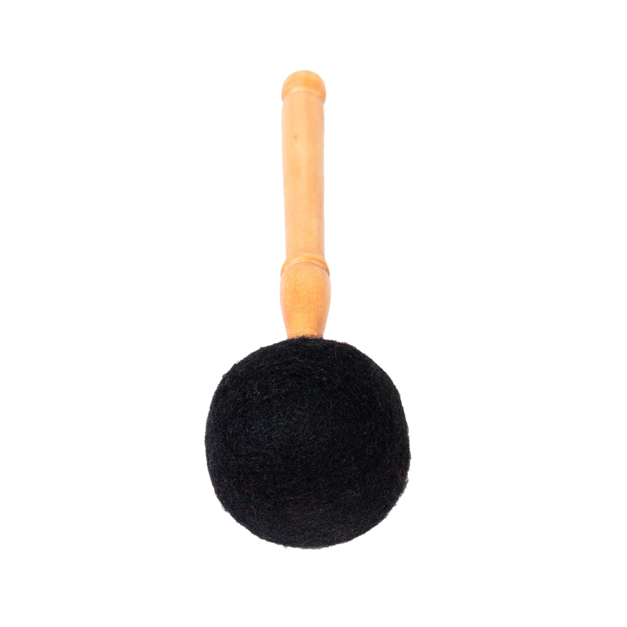 Drum Mallet Wool Felted Drum Stick – 9 Inches Wool Mallet for Gongs & Large Singing Bowls by Himalayan Bazaar