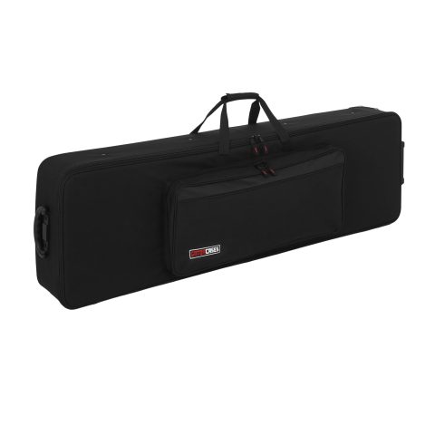 Gator Cases Lightweight Keyboard Case with Pull Handle and Wheels, Fits Slim 88-Note Keyboards (GK-88SLIM)