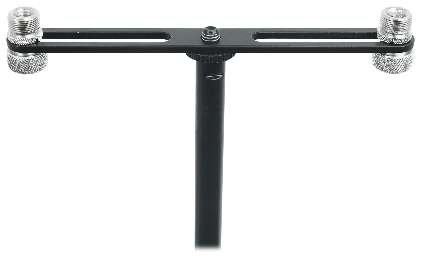 Rockville ACC-DM 1-to-2 Dual Mic Stand Adapter Bar, 5/8″ and 3/8″ Threading