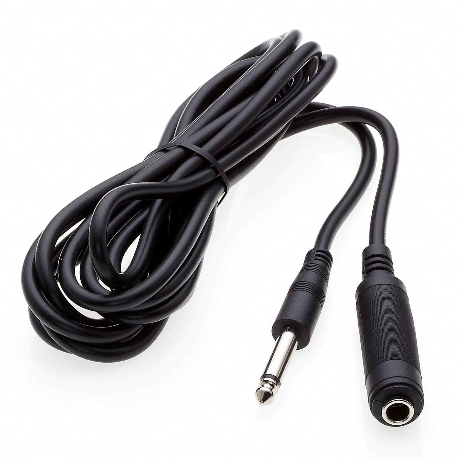InstallerParts 10Ft 1/4″ Mono Male to Female Audio Extension Cable – Guitar Cable Compatible with Amplifiers, Instruments, and Microphones