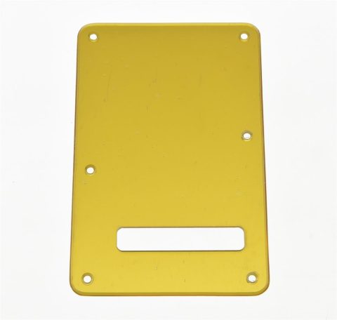 KAISH ST/Strat Style Standard Guitar Back Plate ST Tremolo Trem Cover for USA Strat/Stratocaster Gold Mirror 1 Ply