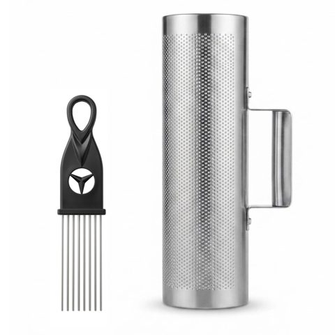 DOMG 12×5 Inch Stainless Steel Guiro Instrument with Scraper, Professional Metal Guira Dominicana Percussion Shaker for Merengue, Salsa, Bachata