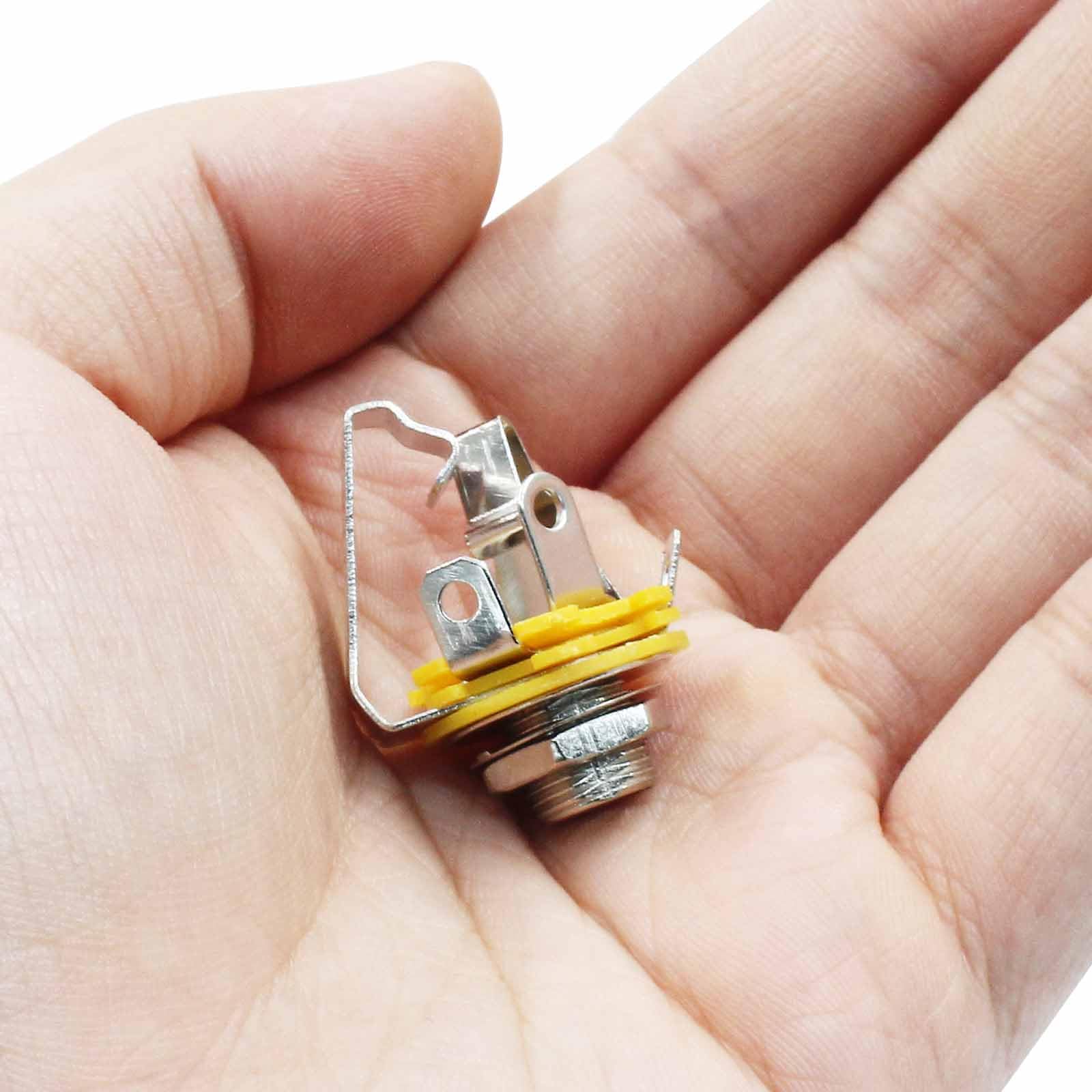 LifCratms 6.5mm (1/4inch) Guitar Input Jack, 12 Pack