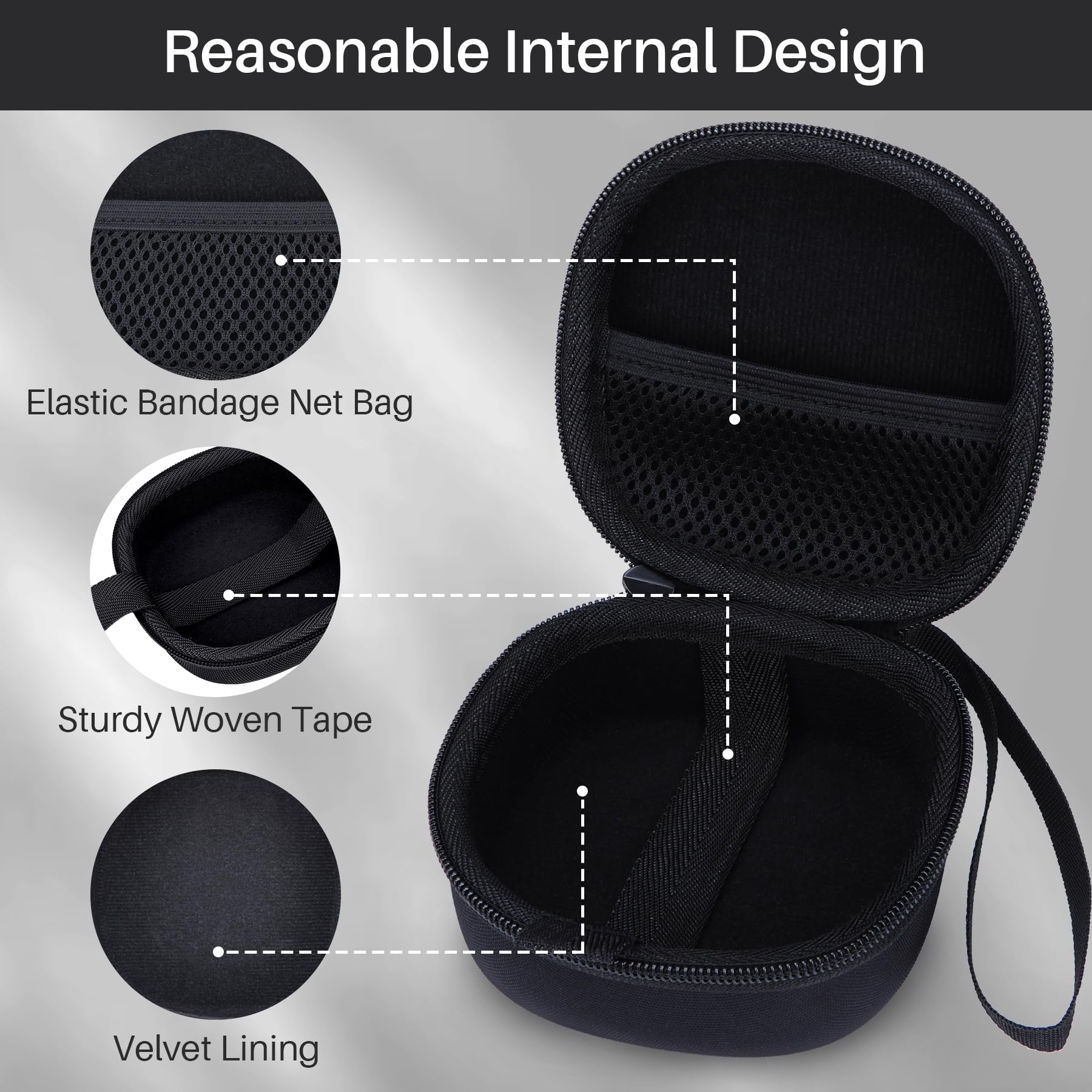 Lebakort Storage Case Compatible with Bose SoundLink Micro Speaker (Black Case)