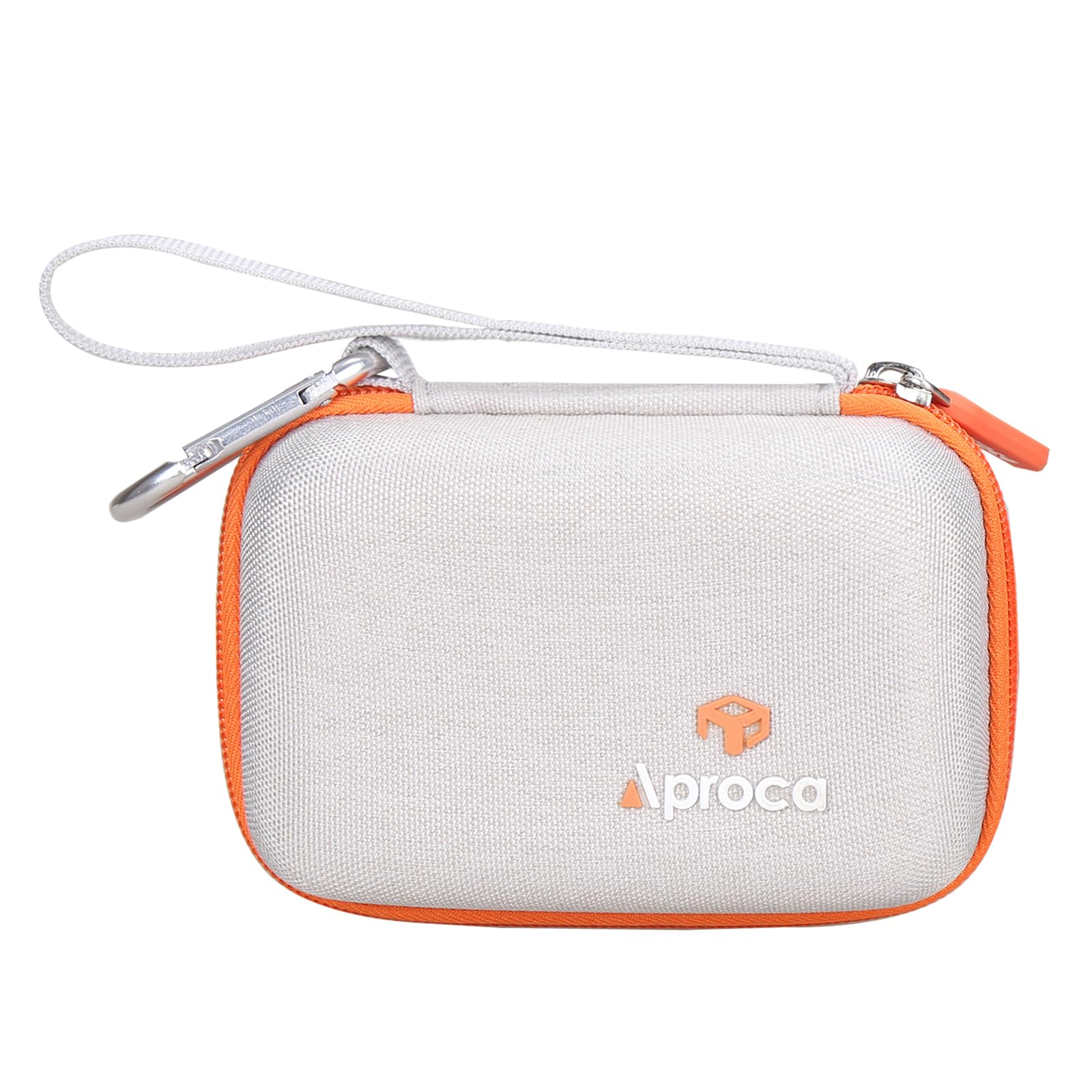 Aproca Case Compatible with JBL Go 4 / Go 3 Ultra-Portable Waterproof Dustproof Bluetooth Speaker, Portable Storage Bag for Accessories -White (Case Only)