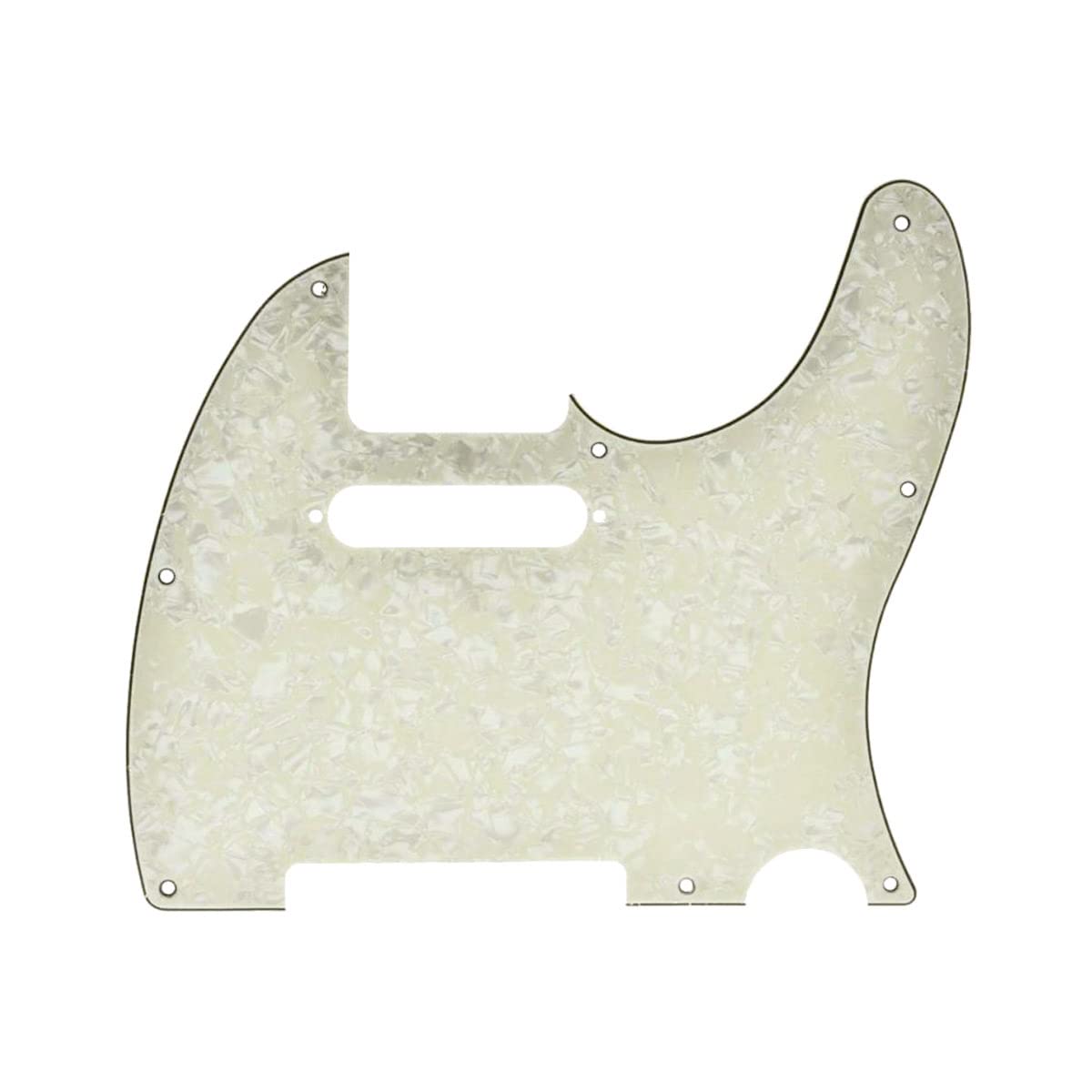 Dopro 8 Hole Tele Style Guitar Pickguard TL Pick Guard with Pickup Mounting Screw Holes for Tele/Telecaster Aged Pearl