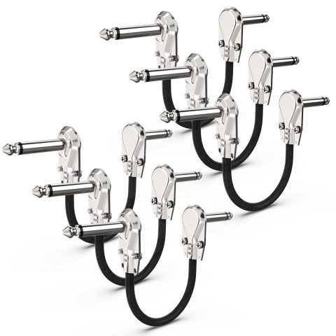 VCELINK Guitar Patch Cables, Noise-Free High-Fidelity Signal, 6 Pack