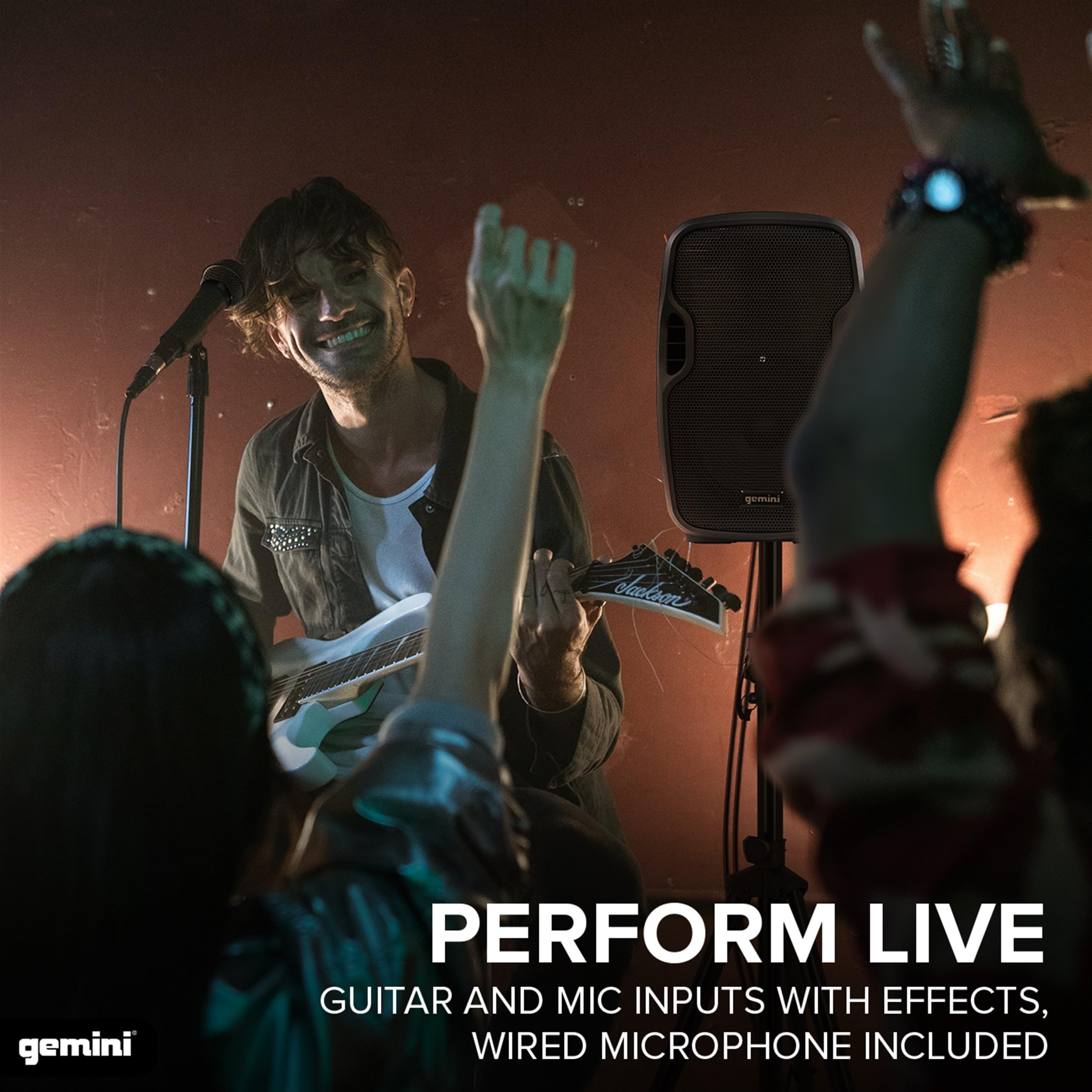 Gemini 8″ Battery Bluetooth PA Speaker, 200 Watts (AS-08TOGO)