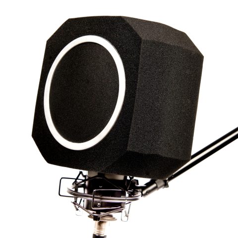 Microphone Isolation Shield with High-Density Foam for Podcast & Recording