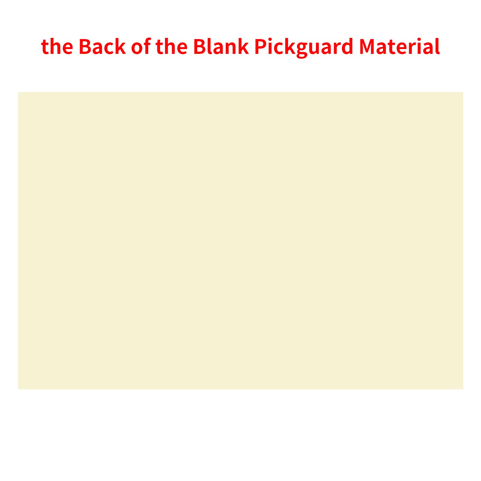 Banworks 1-Ply Blank Guitar Pickguard DIY Guitar Pickguard Material Sheet