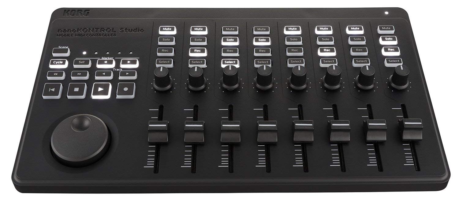 Korg Nanokontrol Studio Bluetooth/USB MIDI Control Surface w/ 8 Faders