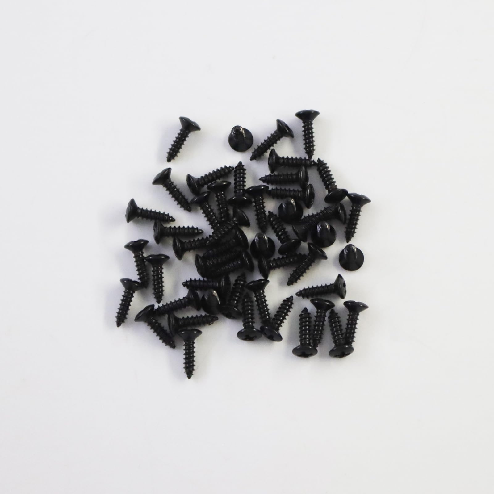 Phrilam #4 x 1/2″ Pickguard Screws for Electric Guitar & Bass, Black 50PCS