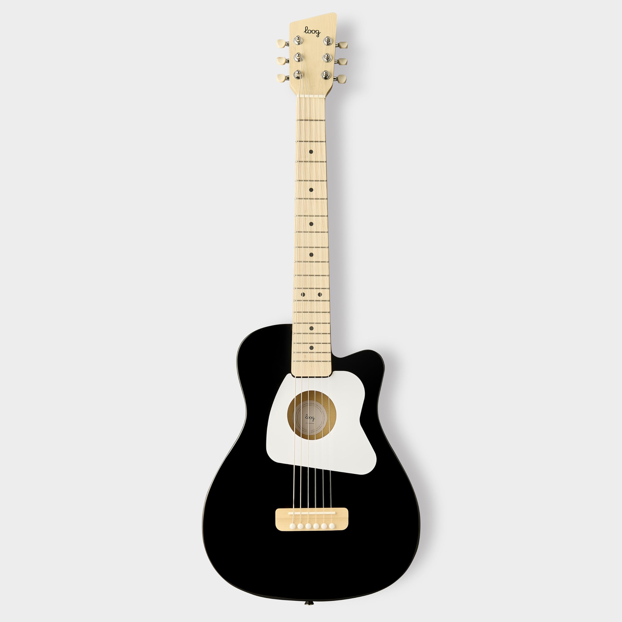 Loog Pro VI Acoustic kids real guitar for Beginners Compact size Ages 9+ Learning app and Lessons included Yellow