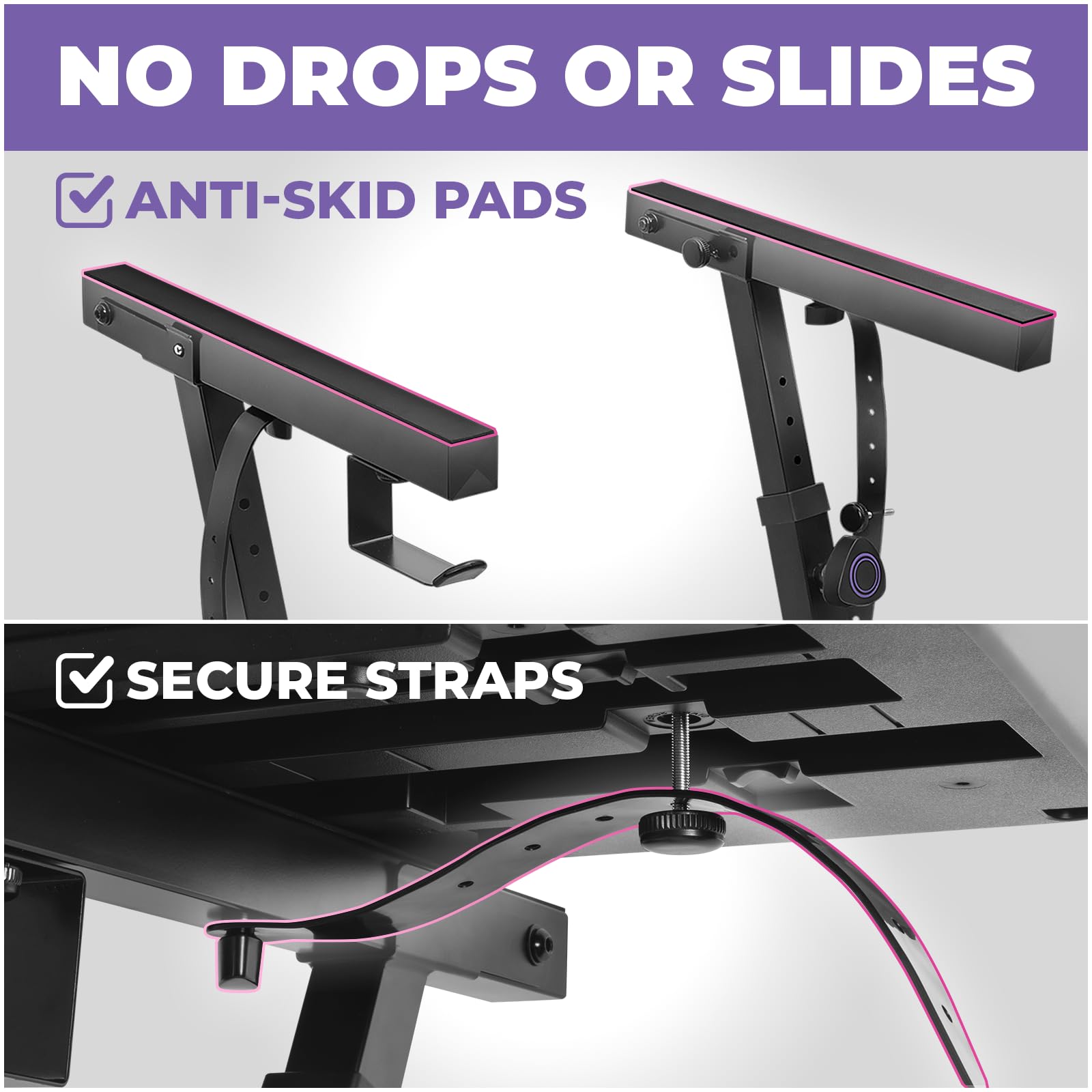 Liquid Stands Piano Keyboard Stand Foldable for Musicians, Sturdy Z-Style