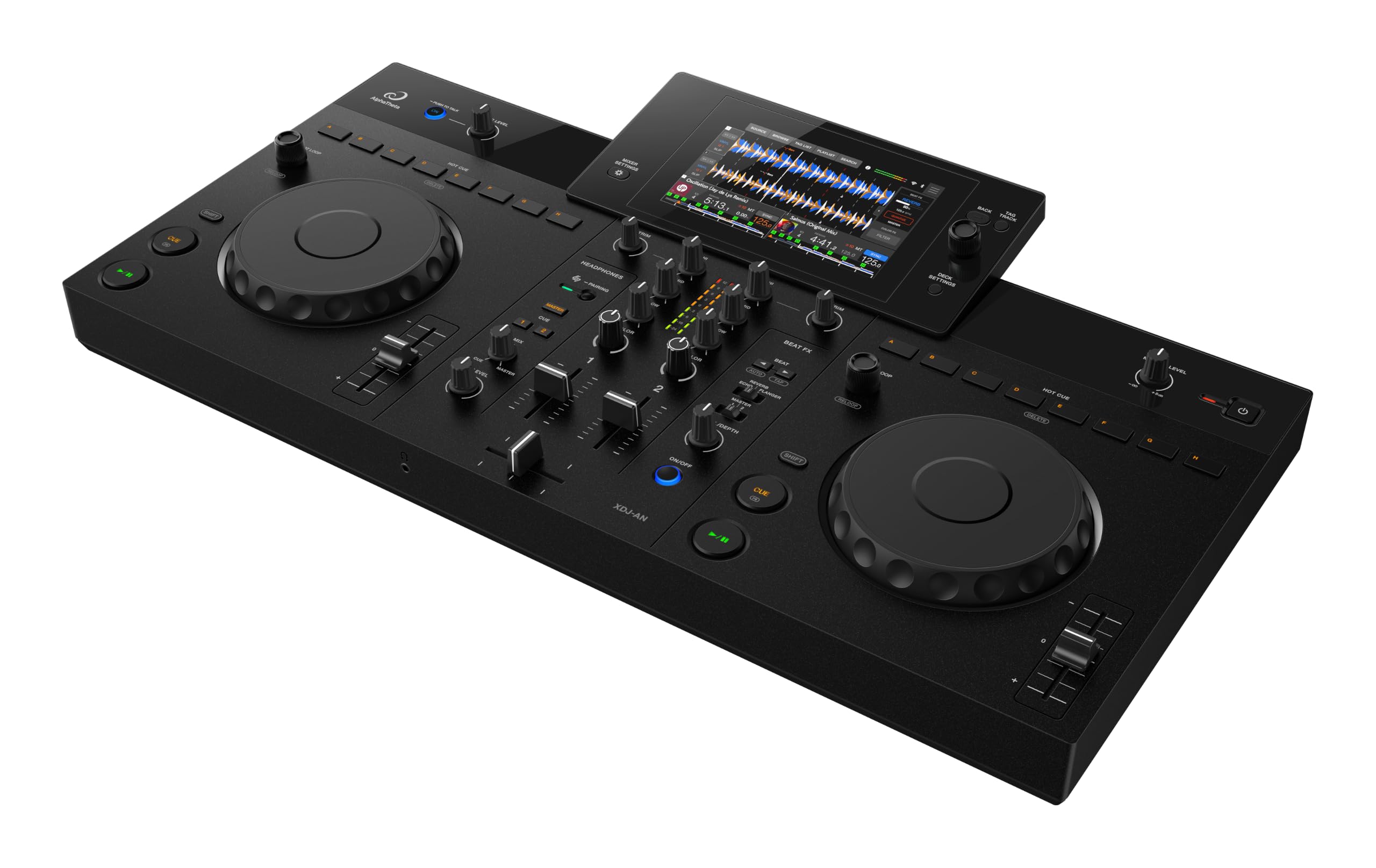 AlphaTheta XDJ-AN 2-Channel All-in-One DJ System, Touchscreen, Wi-Fi