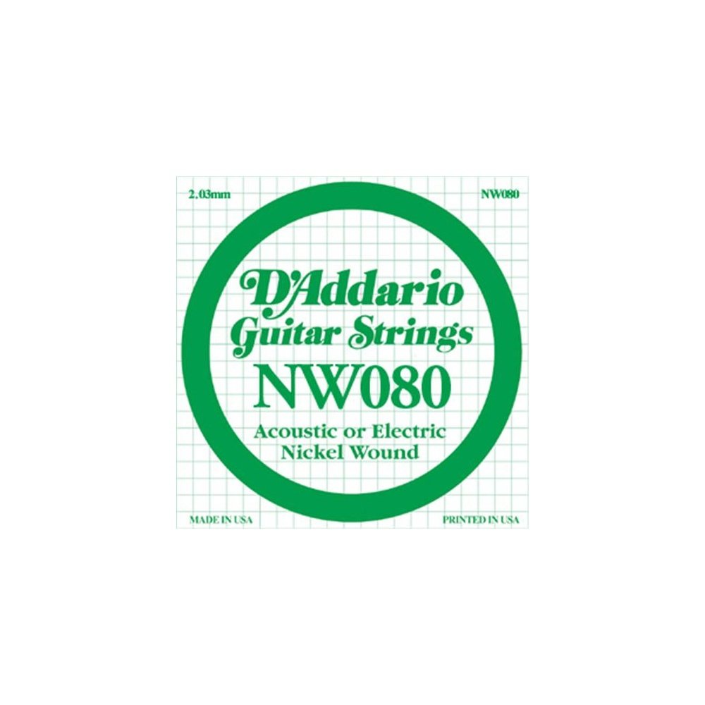D’Addario Nickel Wound Electric Guitar Strings