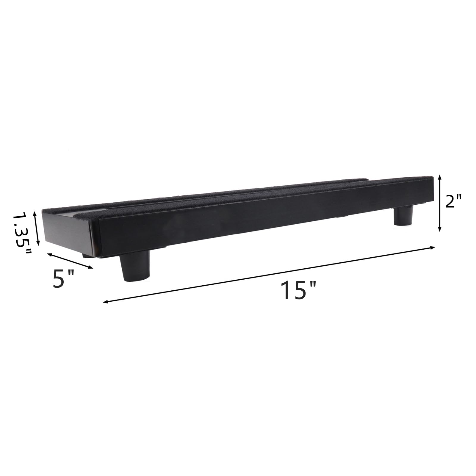 SOYAN Mini Aluminum Alloy Guitar Pedal Board 15″ x 5″