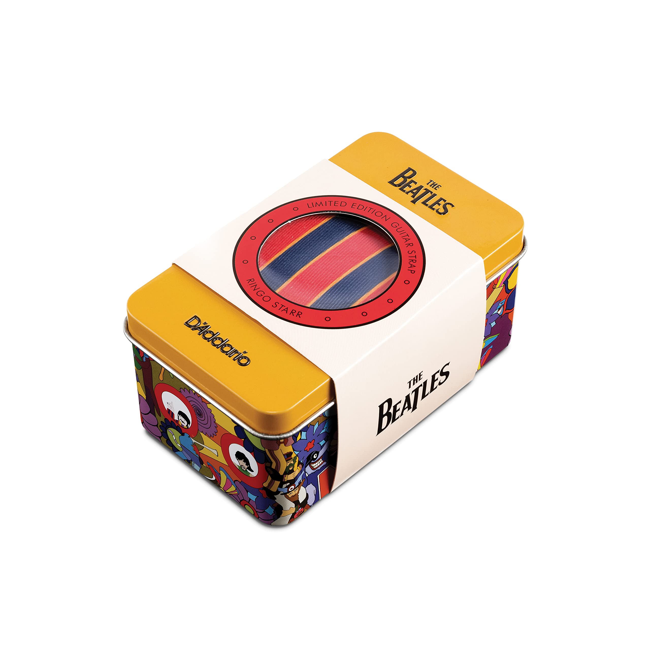 D’Addario 50BTYS03 Accessories Beatles Guitar Strap – – Electric Guitar Strap, Acoustic Guitar Strap, Acoustic Electric Guitar Strap & Bass Guitar Strap – Yellow Submarine 50th Anniversary – Ringo