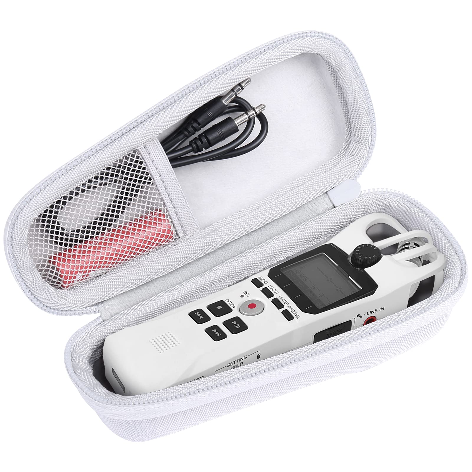 co2CREA for Zoom H1n H1 Digital Handy Recorder Hard Protective Case, White