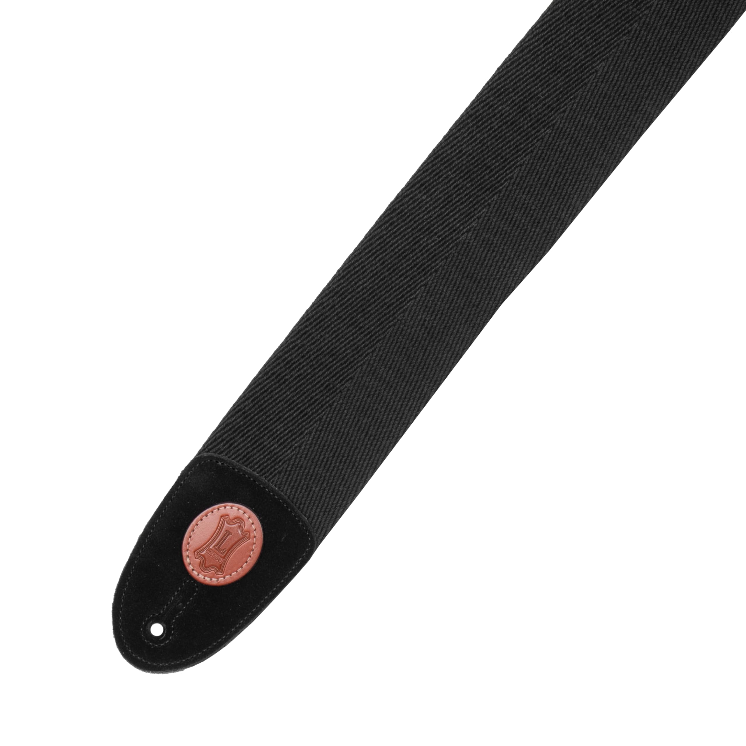 Levy’s Leathers Signature Cotton Series 3″ Bass Guitar Strap with Tri-Glide Adjustment, Black (MSSC4-BLK)