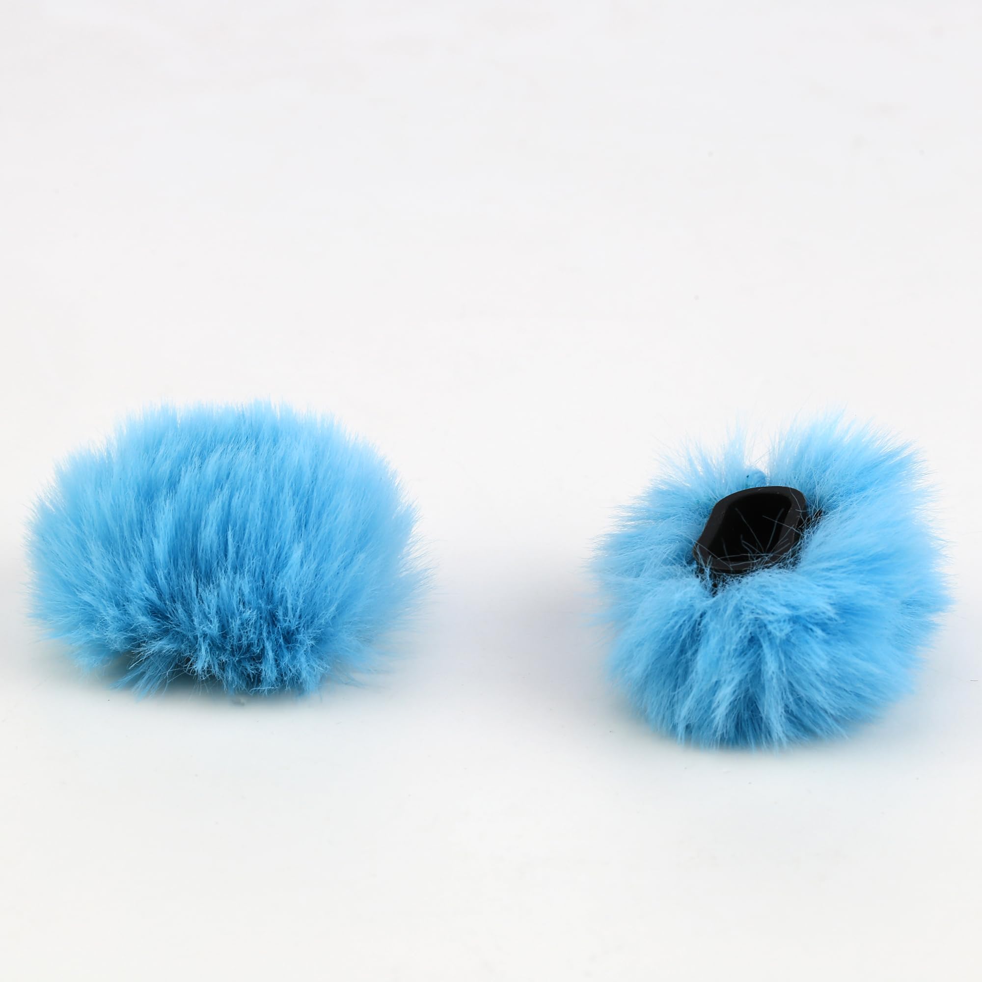 JCMOYUTY 2 Pack Black Windscreen for Hollyland Lark A1 Wireless Mini Microphone Wind Screen Furry Deadcat Cover