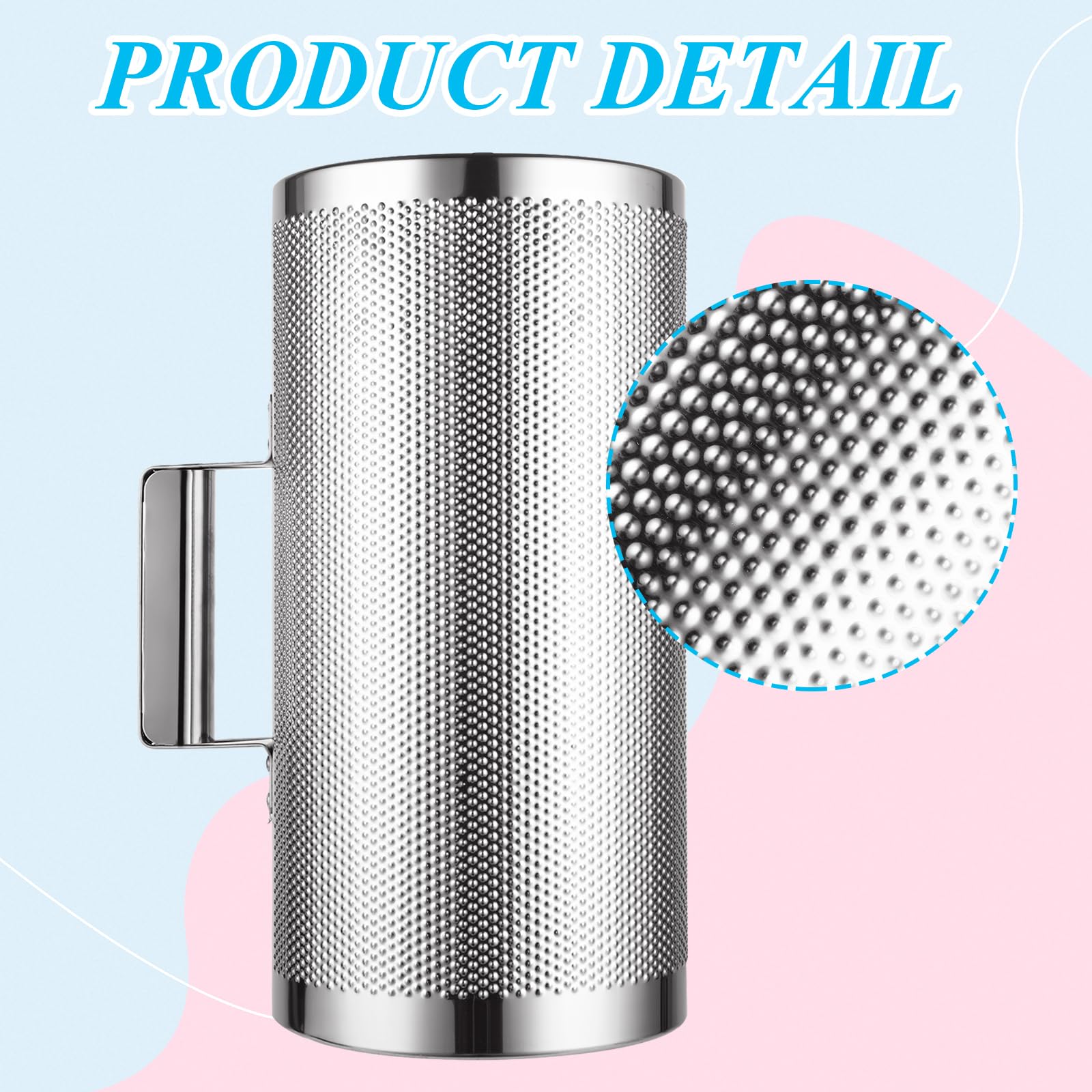 Abuff – Metal Guiro Instrument, 12″ x 6″ Stainless Steel Guiro Shaker with Scraper Latin Percussion Instrument Musical Training Tool, Guira Dominicana