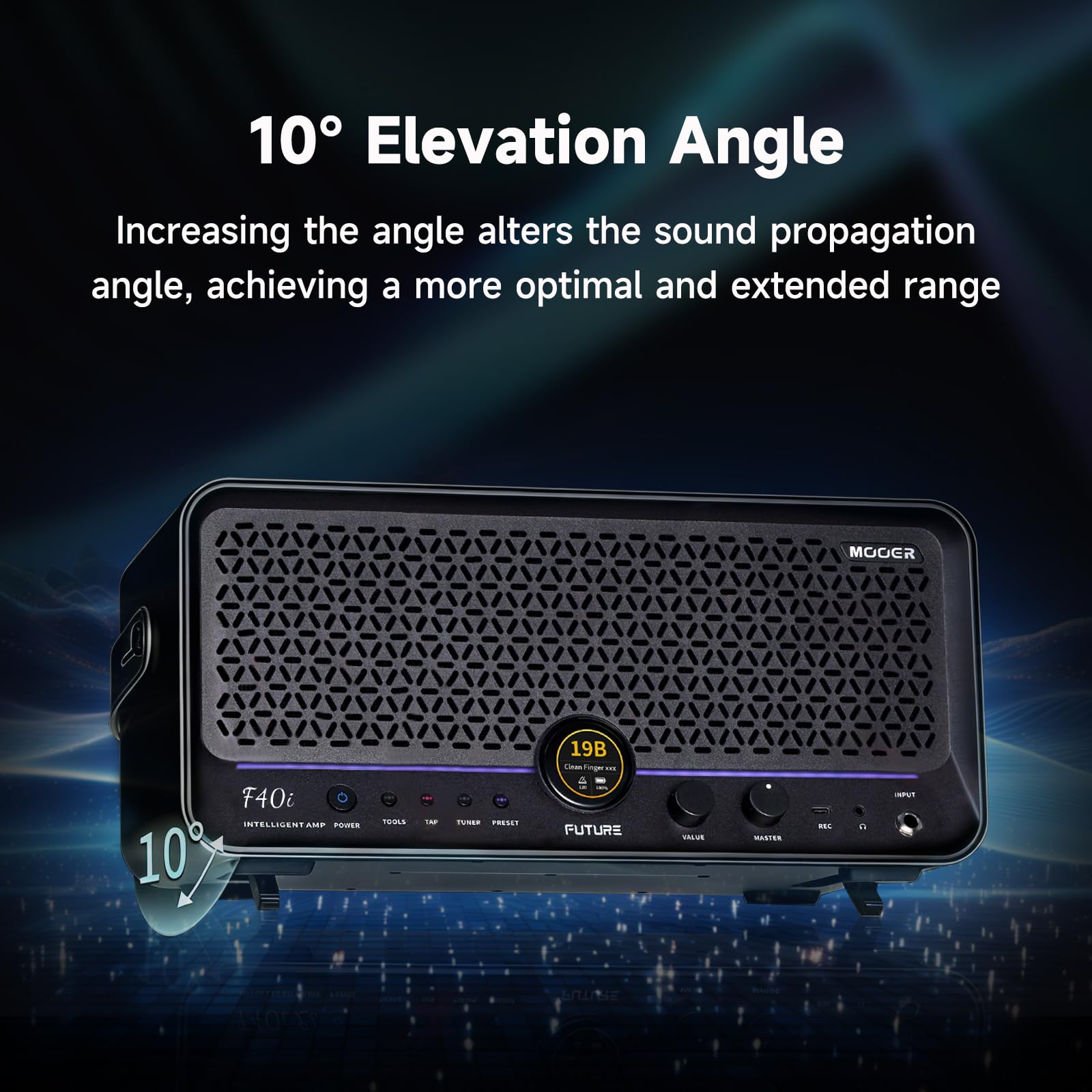 MOOER F40i Smart Guitar Amp 40W Touching Screen, MOOER AI, Voice Effects