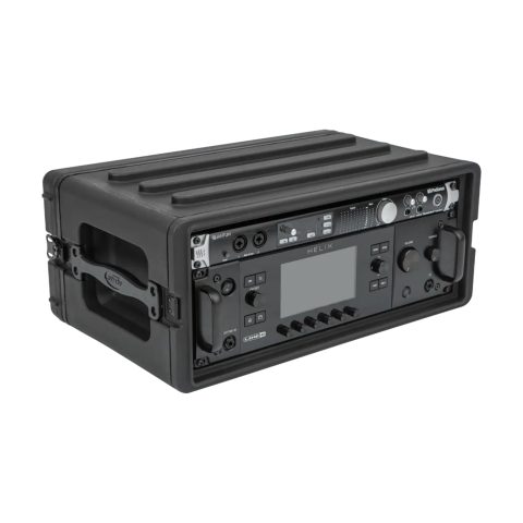 SKB 1SKB-R4S 4U Shallow Roto Rack with Steel Rails Front/Back, 10.5″ Deep Rail to Rail