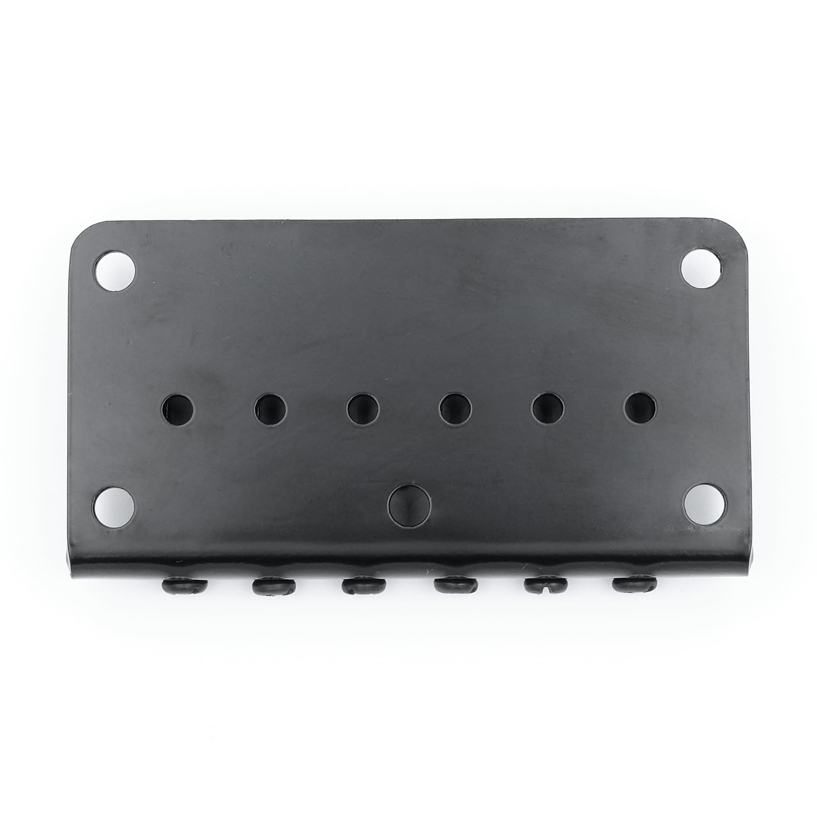 Xuxing 78mm Fixed Hardtail Bridge for 6 String Fender Strat Tele Electric Guitar (Black, 78mm)