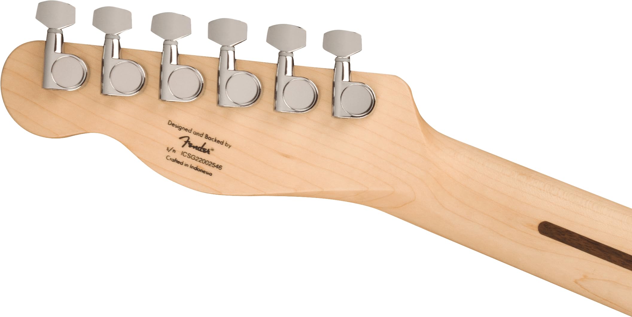Fender 0373452506 Squire Sonic Telecaster Electric Guitar, Black, Maple Fingerboard
