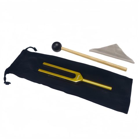 Miwayer Professional SOL 741Hz Tuning Forks Golden for Healing, Medical, and Music – Multi-Frequency Tuning Fork Kit for Sound Therapy, Meditation, Chakra Balancing