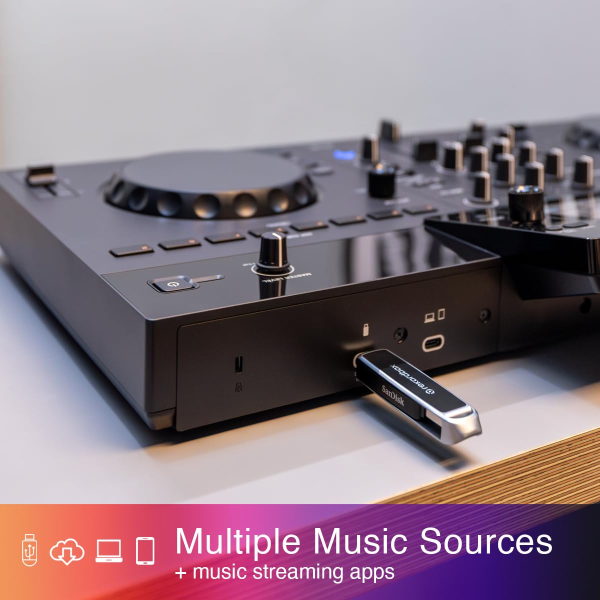 AlphaTheta XDJ-AN 2-Channel All-in-One DJ System, Touchscreen, Wi-Fi