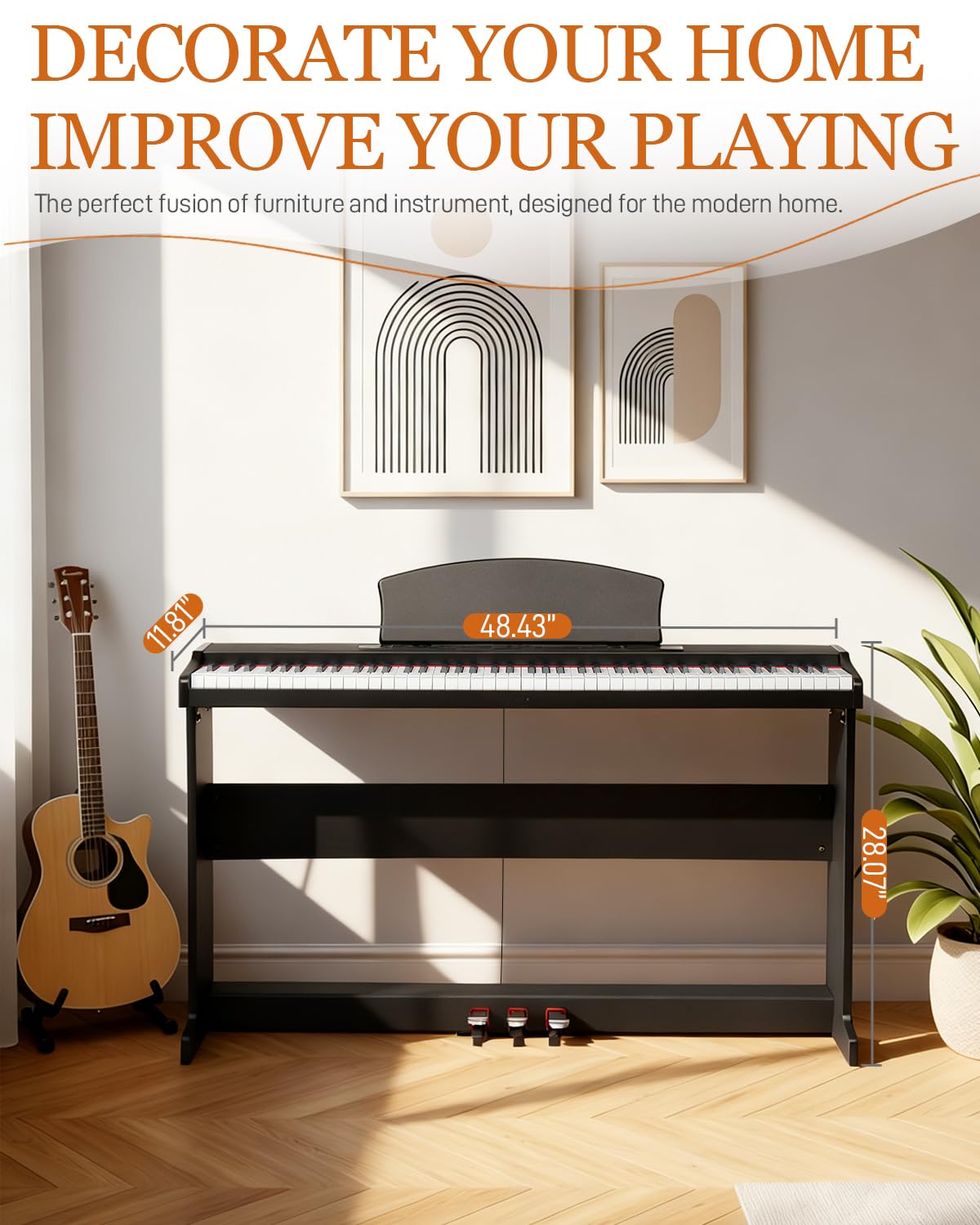 Ktaxon 88 Key Piano Keyboard Digital Piano Keyboard, Upright Piano