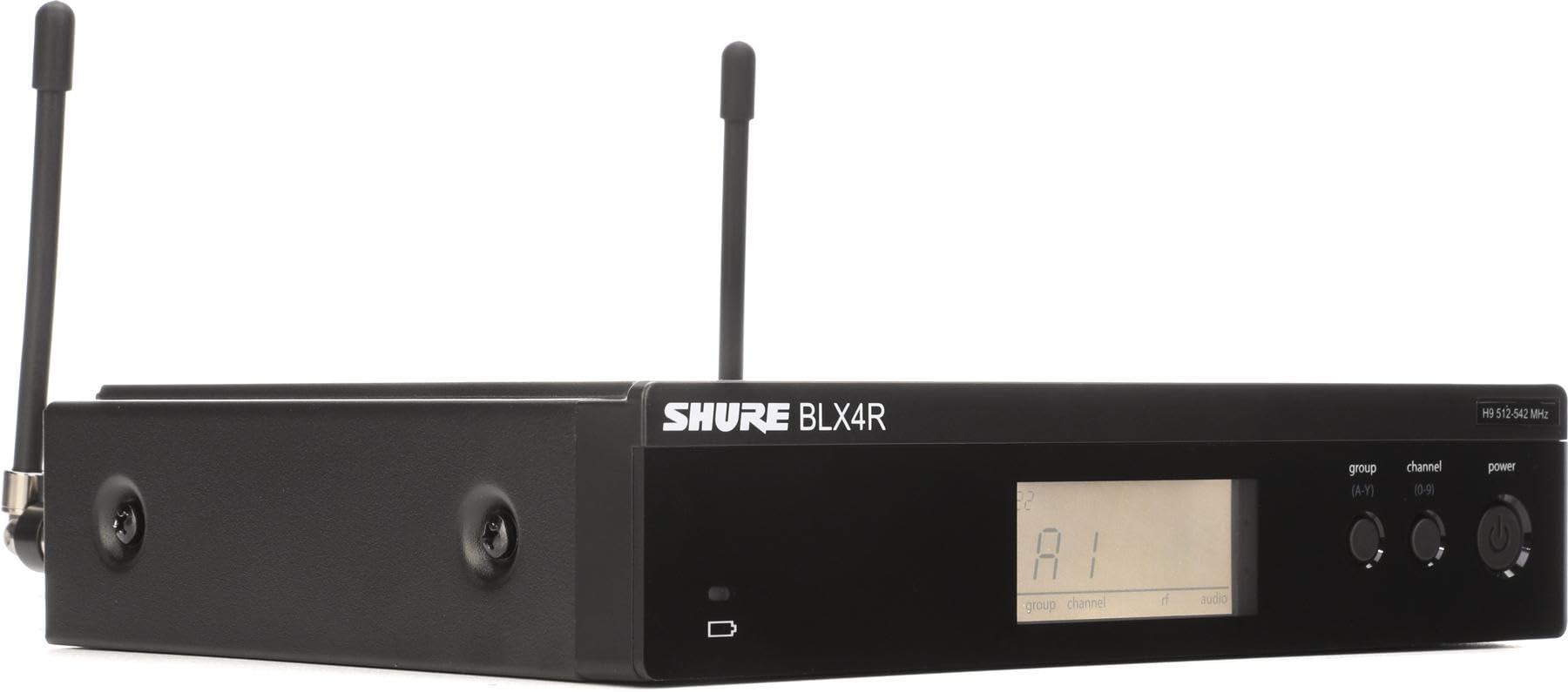 Shure BLX4R Single Channel Rack Mount Wireless Receiver with Frequency QuickScan, XLR and 1/4-inch Outputs – for use with BLX Wireless Systems (Transmitter Sold Separately) | H8 Band”