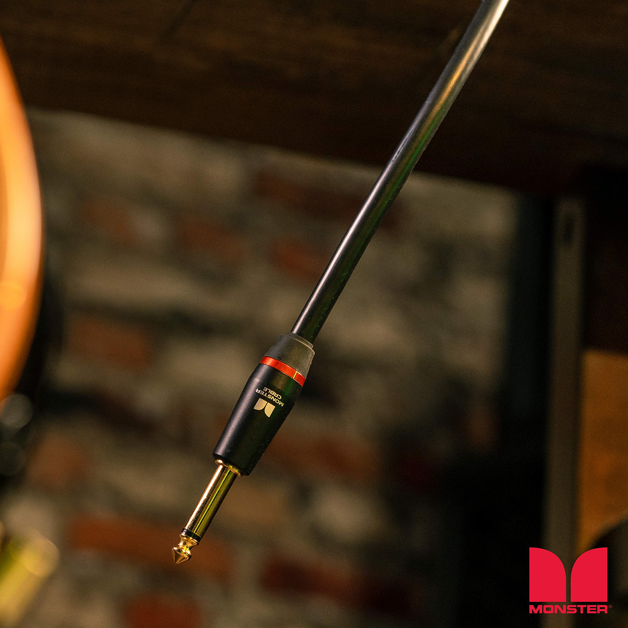 Monster Prolink 12 ft Straight to Straight Bass Guitar Cable. 95% Copper Braided Shield