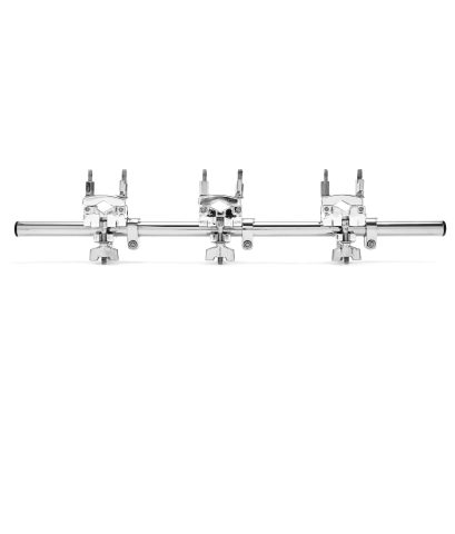 Gibraltar 7/8″ Drum Rack Spanner Bar with 3 Multi Clamps, Mount Cymbals, Accessories, and Arms onto Any Cymbal Stand, Durable Chrome Extension for Custom Drum Setups (SC-SPAN)