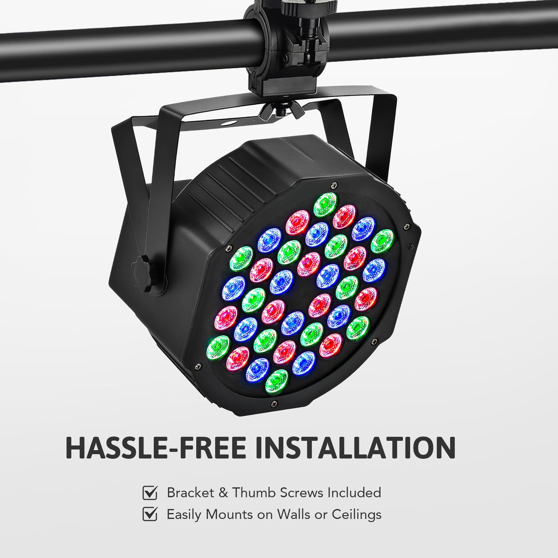 CO-Z 36 LED Stage Lights RGB DJ LED Par Light