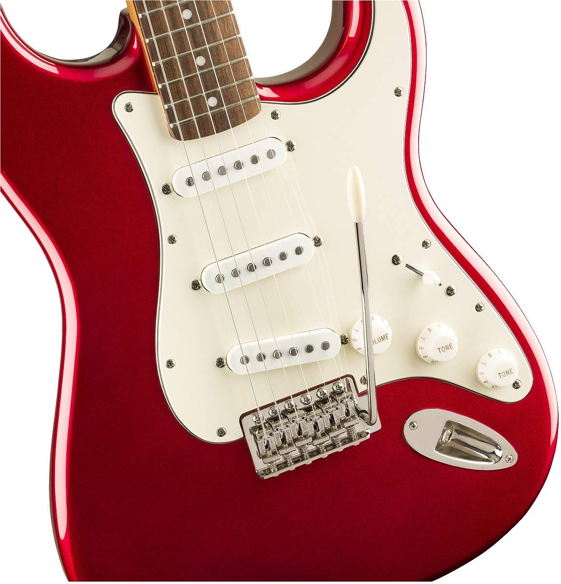 Fender 0374010509 Squier Classic Vibe 60s Stratocaster Electric Guitar, with 2-Year Warranty, Candy Apple Red, Laurel Fingerboard