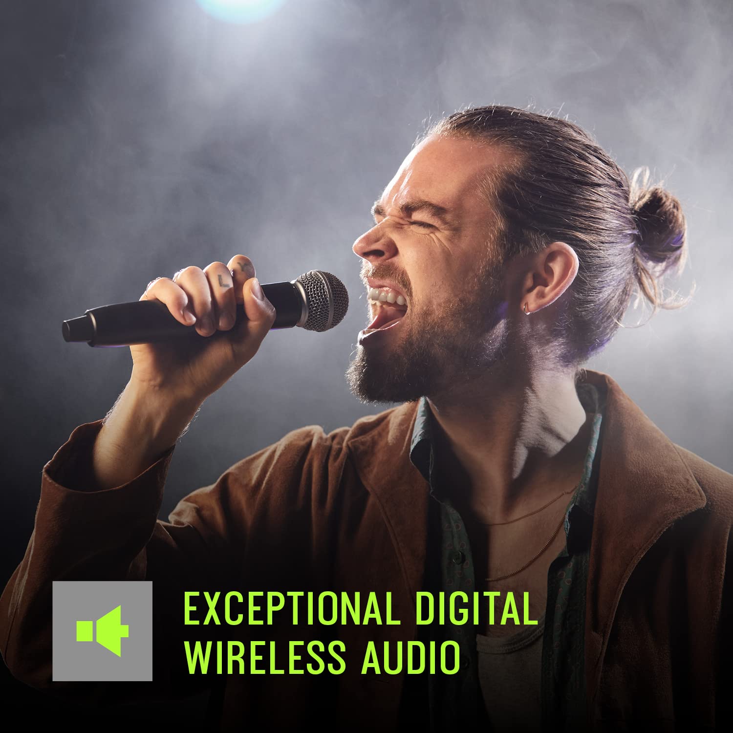 Shure GLXD24+/B58 Dual Band Pro Digital Wireless Microphone System – 12-Hour Battery Life, 100 ft Range | BETA 58A Handheld Vocal Mic, Single Channel Receiver (GLXD24+/B58-Z3)