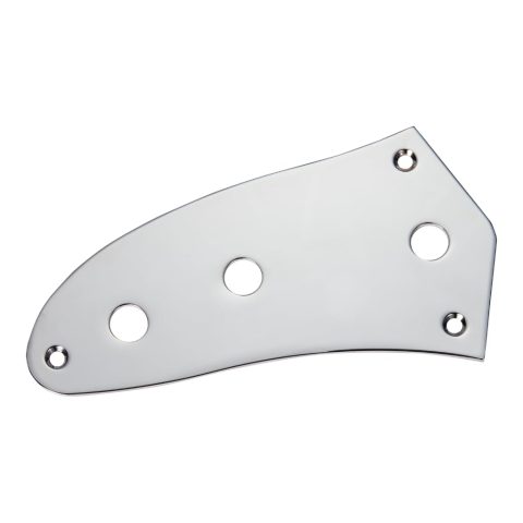 Dopro Electric Guitar Bottom Control Plate Volume/Tone Lower Control Plate with mounting screws for Jaguar Guitars Chrome