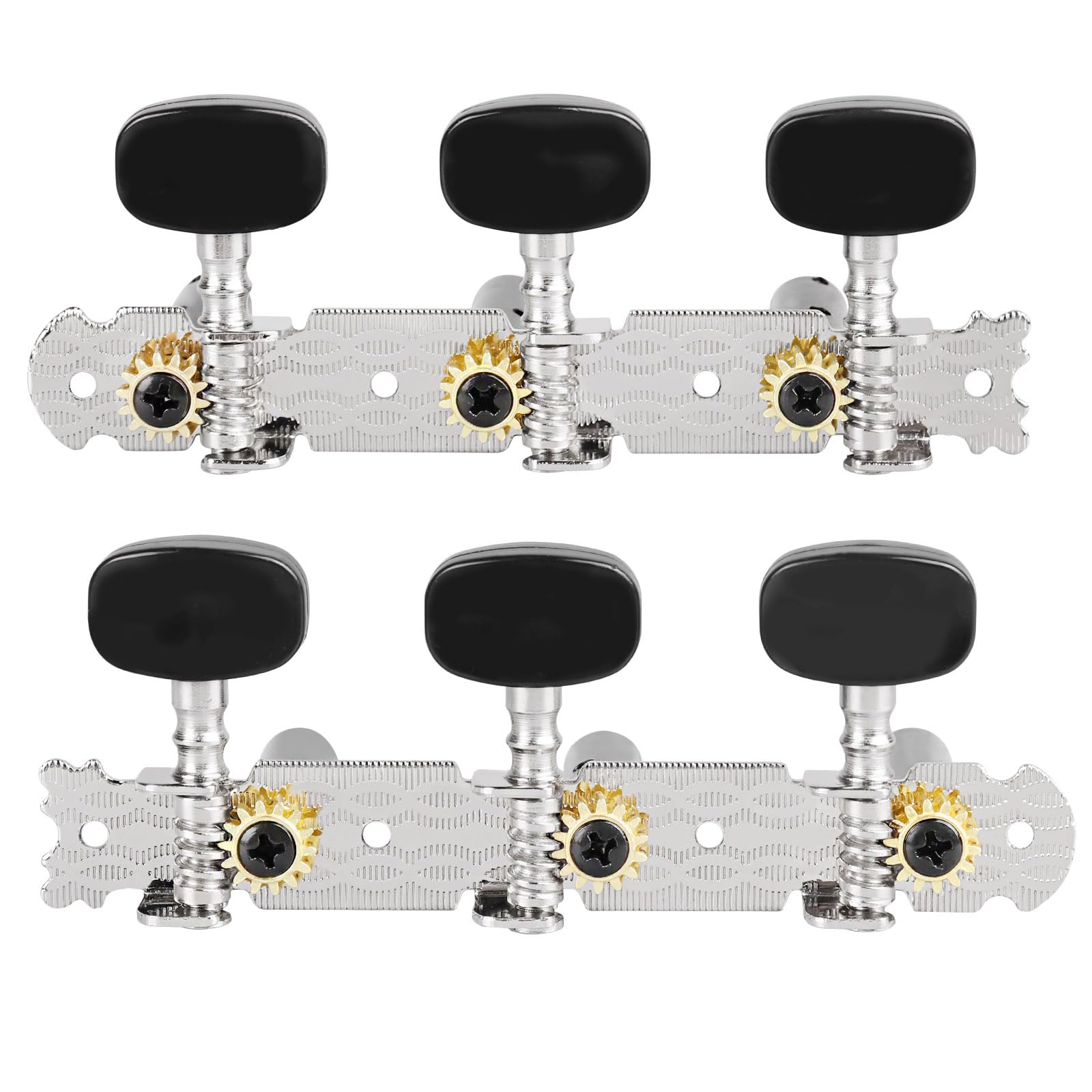 Mr.Power Guitar Tuners 6 Strings Pegs for Guitarist Players Black Button