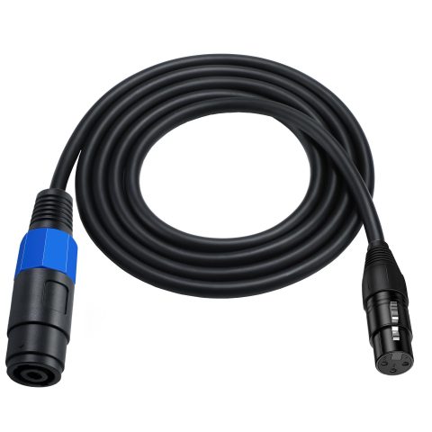MTUERANC Speakon to XLR Speaker Cable, XLR 3 Pin Female to Speakon Female Speaker Audio Adapter for DJ/PA Speaker Cord with Twist Lock (Speakon to XLR female 3M/10Feet)