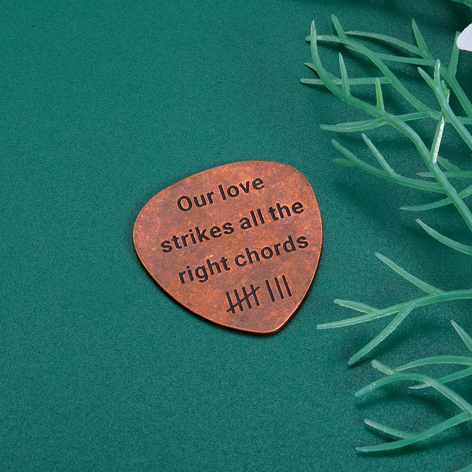 FOOZDEEVAAQ Bronze Anniversary Day Gifts for Men Guitar Picks & Bass Picks