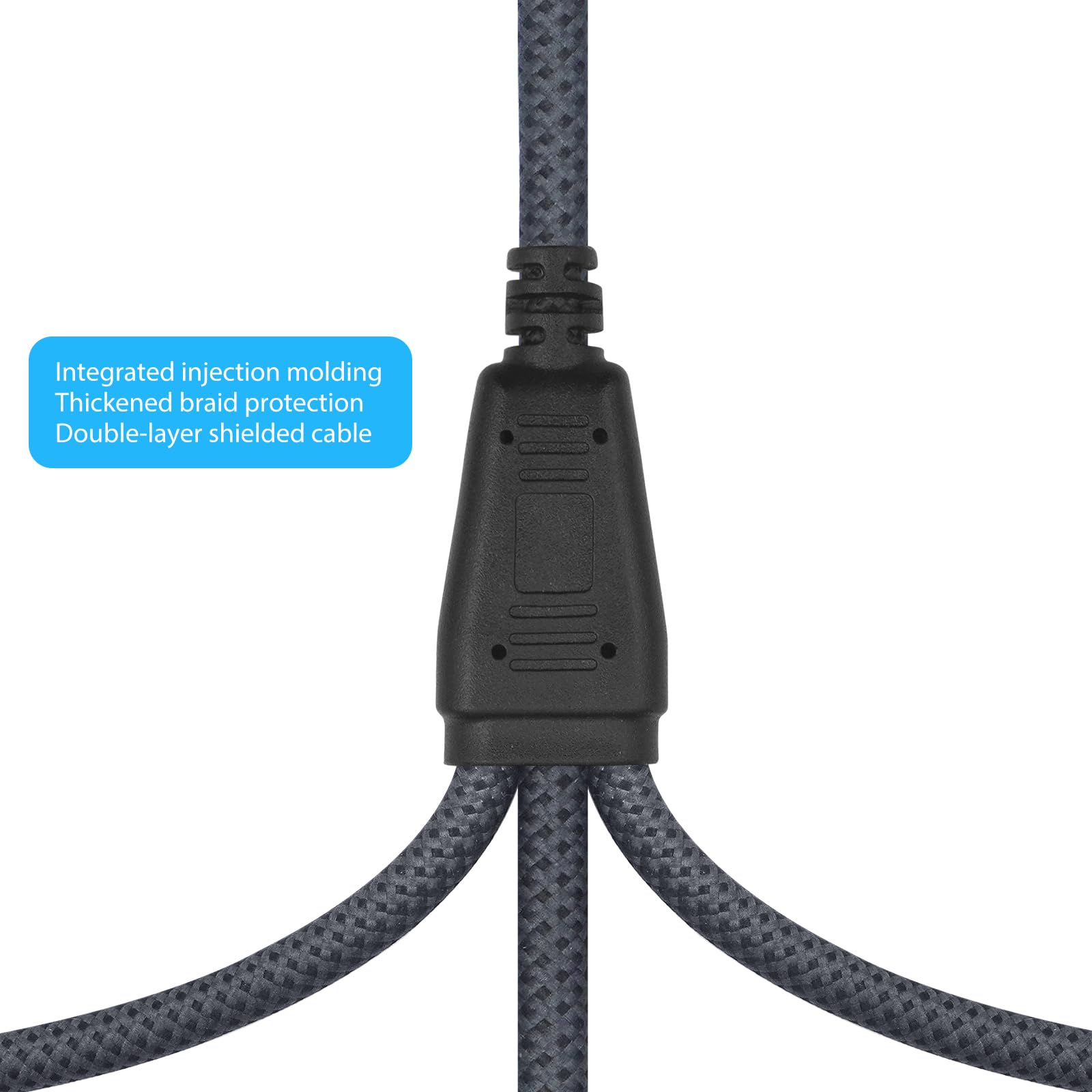 HUALEU 5FT XLR 1 Female to 3 Male Y Splitter Cable,3 Way XLR Splitter Balance 1 Female to 3 Male Audio Cable for Mixer Microphone-One Microphone Connects 3 interfaces 1 Pack