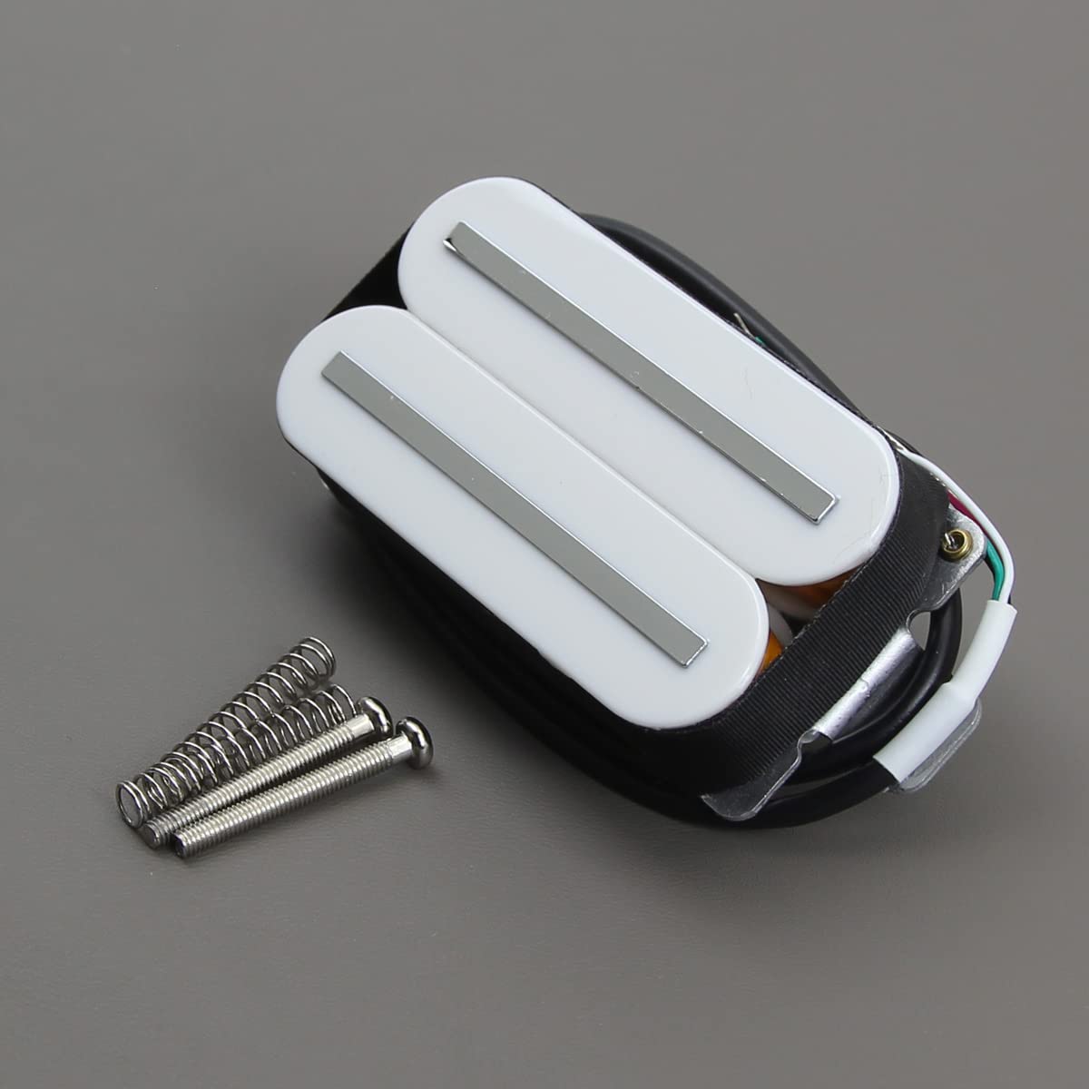 FLEOR Hot Dual Rail Humbucker Pickups Ceramic Electric Guitar Neck Pickup Humbucker, White