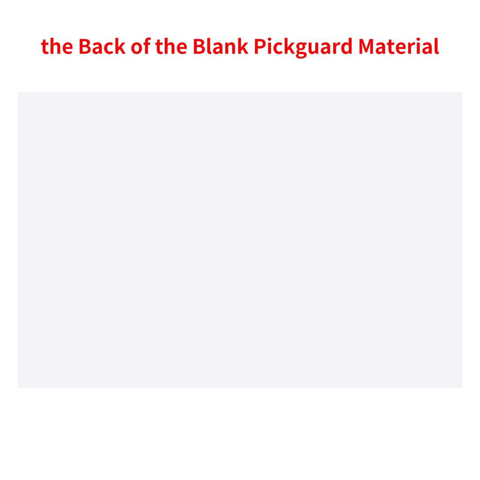 Banworks 4-Ply Blank Guitar Pickguard DIY Guitar Pickguard Material Sheet