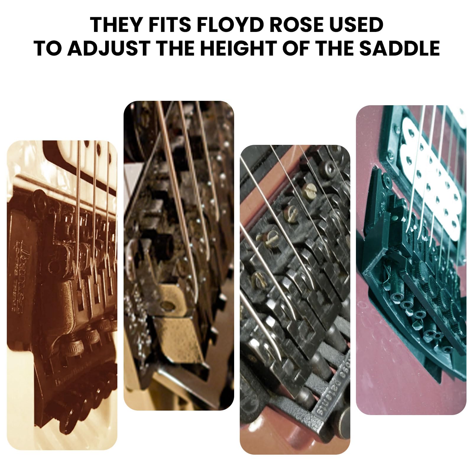 Guitar Saddle Height Shim Set for Floyd Rose Bridge Adjustment 24pcs
