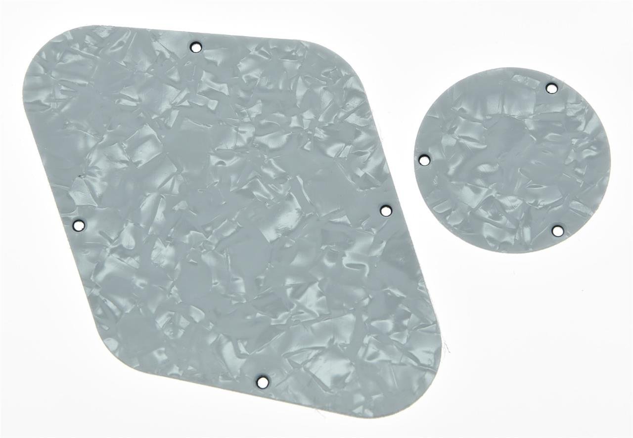 KAISH White Pearl LP Rear Control Plate Switch Plate LP Cavity Cover for USA Les Paul