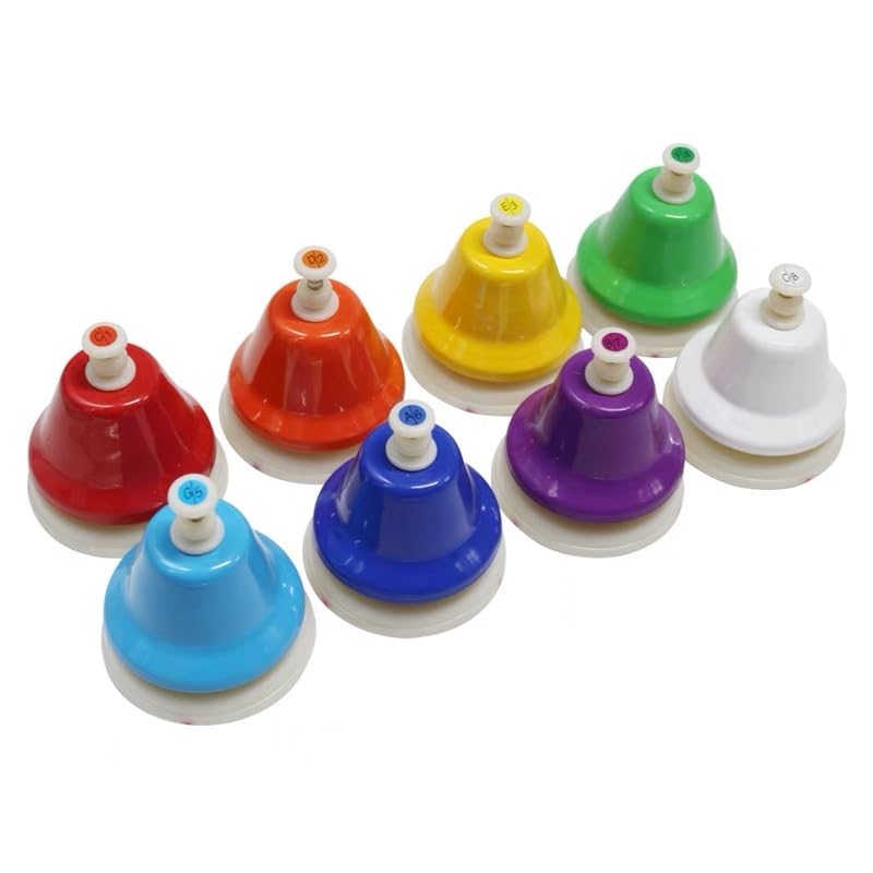 EASTROCK DeskBells 8 Note Handbells Set for Adults